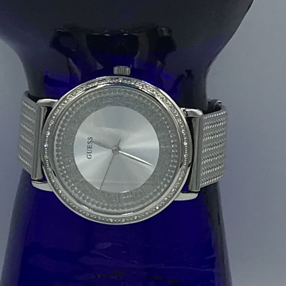 Guess Women’s Silver Tone Watch With Rhinestones - Picture 8 of 9